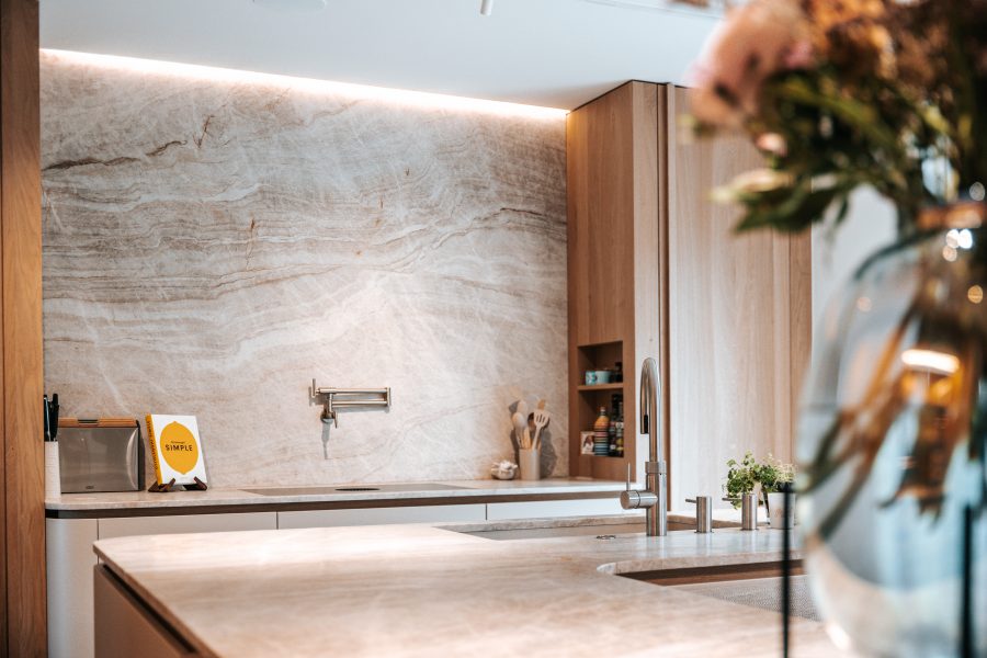 Plan de travail en quartzite Taj Mahal